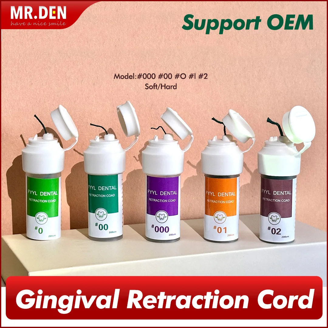 Стоматологическая Поставка шнур для вытягивания десен #000 #00 #0 #1 #2 нестерильный