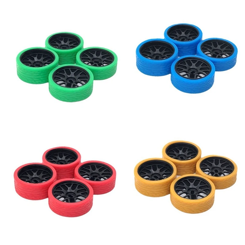 

HOT-Metal Wheel Rim Pattern Racing Tire Tyre 2 Narrow 2 Wide For Wltoys 284131 K989 K969 Mini-Z Mini-Q 1/28 RC Car