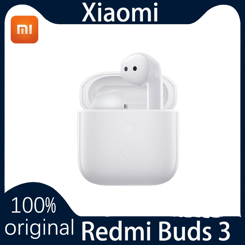 

Беспроводные Bluetooth-наушники Xiaomi Redmi Buds 3 TWS, наушники-вкладыши с двойным микрофоном и шумоподавлением, водонепроницаемые наушники с чипом QCC 3040