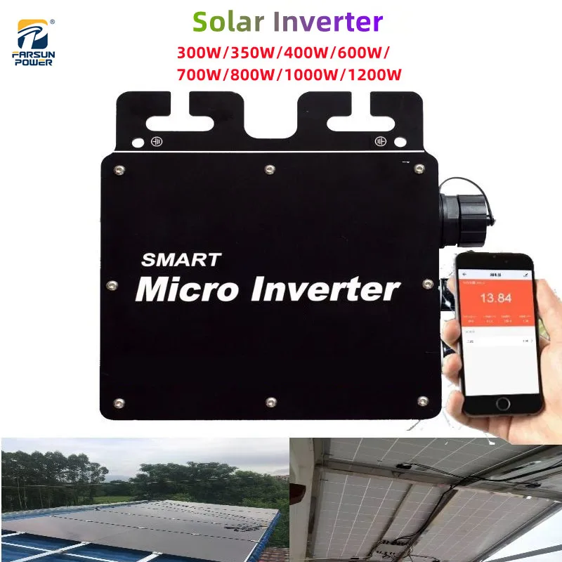 

Grid Inverter Micro Home 300W 350W 400W 600W 700W 800W 1000W 1200W 22-50v DC To AC 120/230V Inverters With WiFi Remote Monitor