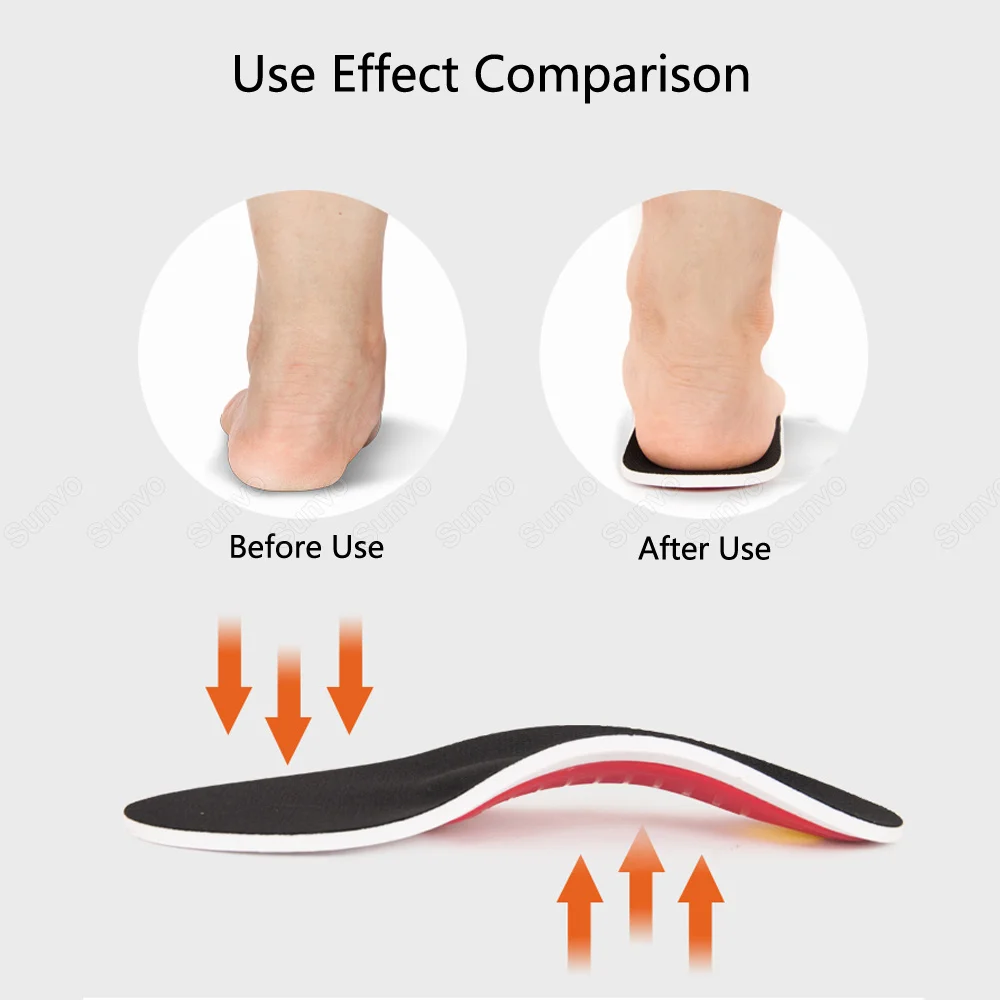 

Arch Support Insoles for Orthopedic Flat Foot Feet Shock Absorption Inner Soles Insole Template Shoe Pad Running Shoes Sole Man