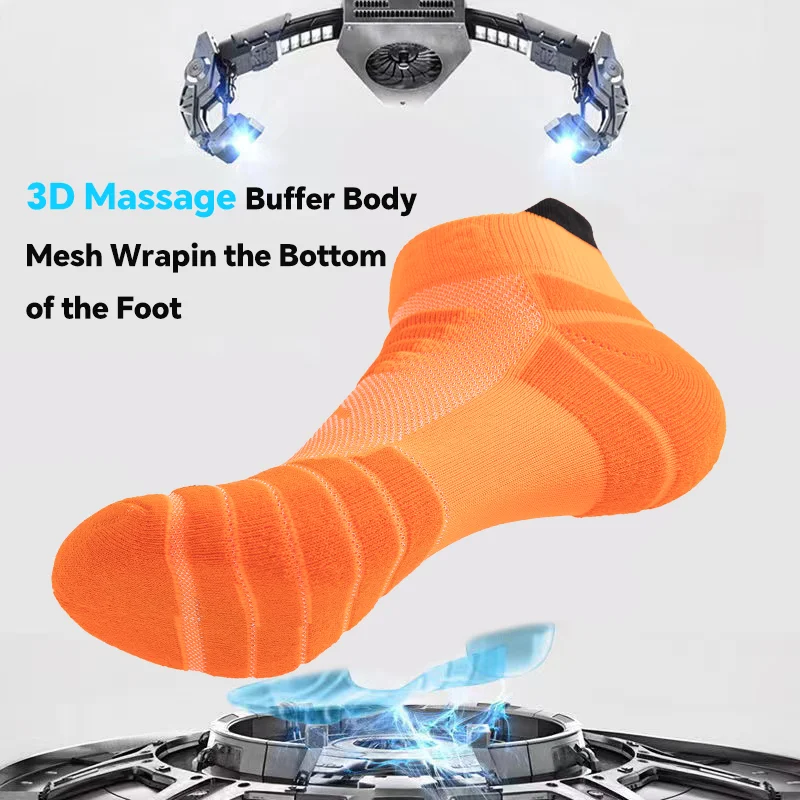 YUPAO Cotton Man Sports Socks Short Style Breathable Women Professional Marathon Fitness Socks Anti Odor Sweat Absorption