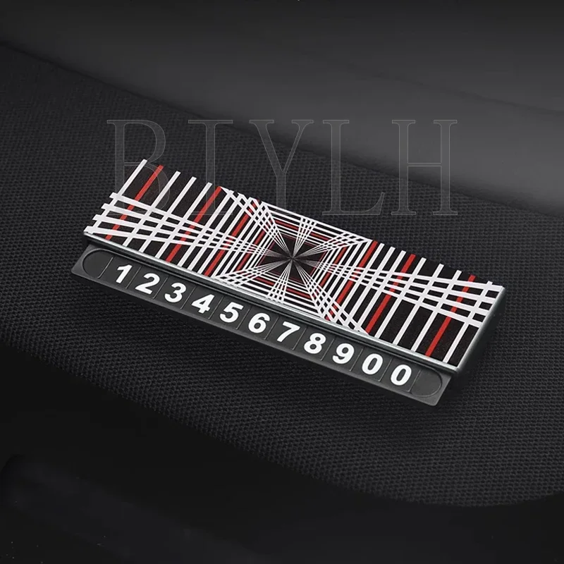 

Табличка с номером для парковки автомобиля, украшения для интерьера автомобиля, металлические раздвижные для скрытия номерного знака телефона, автомобильные аксессуары