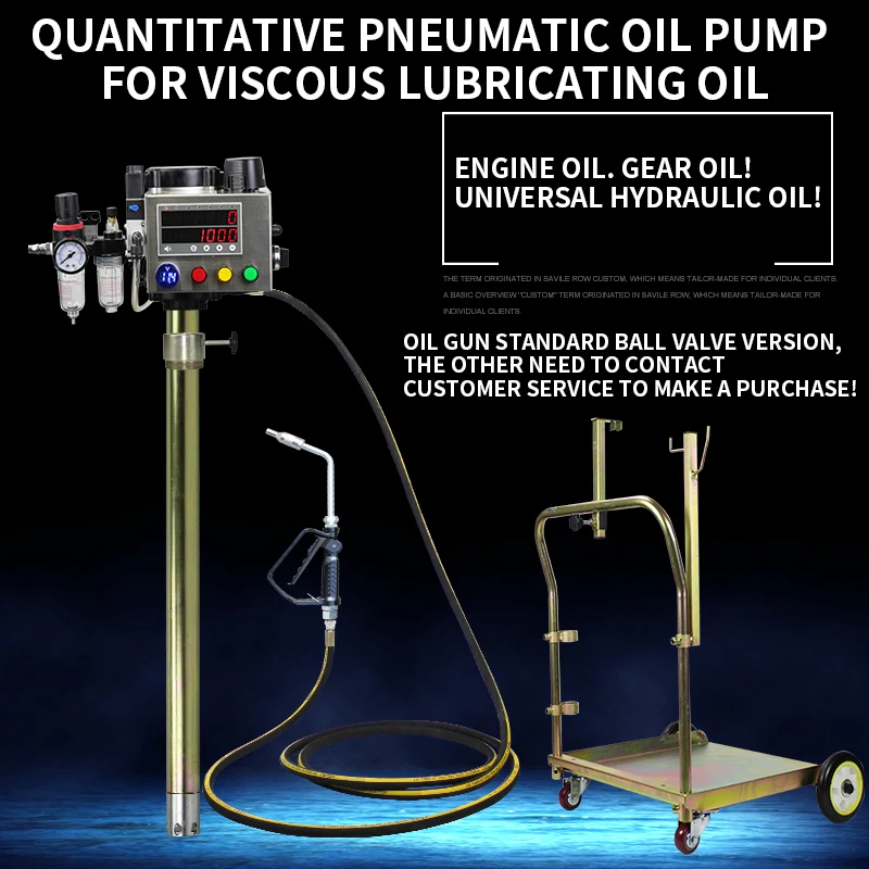 Фото Настраиваемый пневматический дозатор масла Customized Quantitative Oil Gun Gear High Flow Thin 208 Injector для обслуживания автомобилей №4