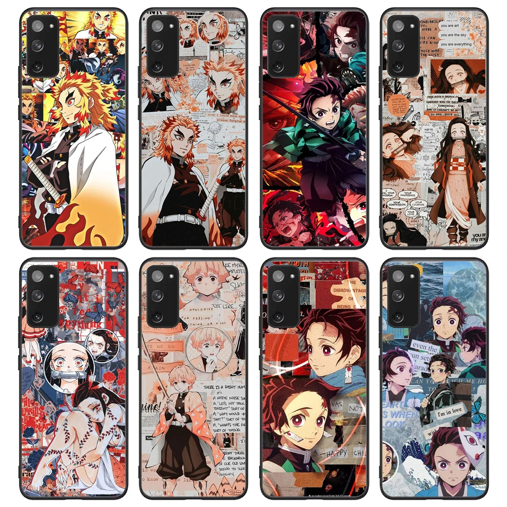 

Kimetsu No Yaiba Demon Slayer Phone Case For Samsung Galaxy S8 S9 S9Plus S10e S10 S10 5G S20 S20Plus S21 S21Ultra S21Plus Note10