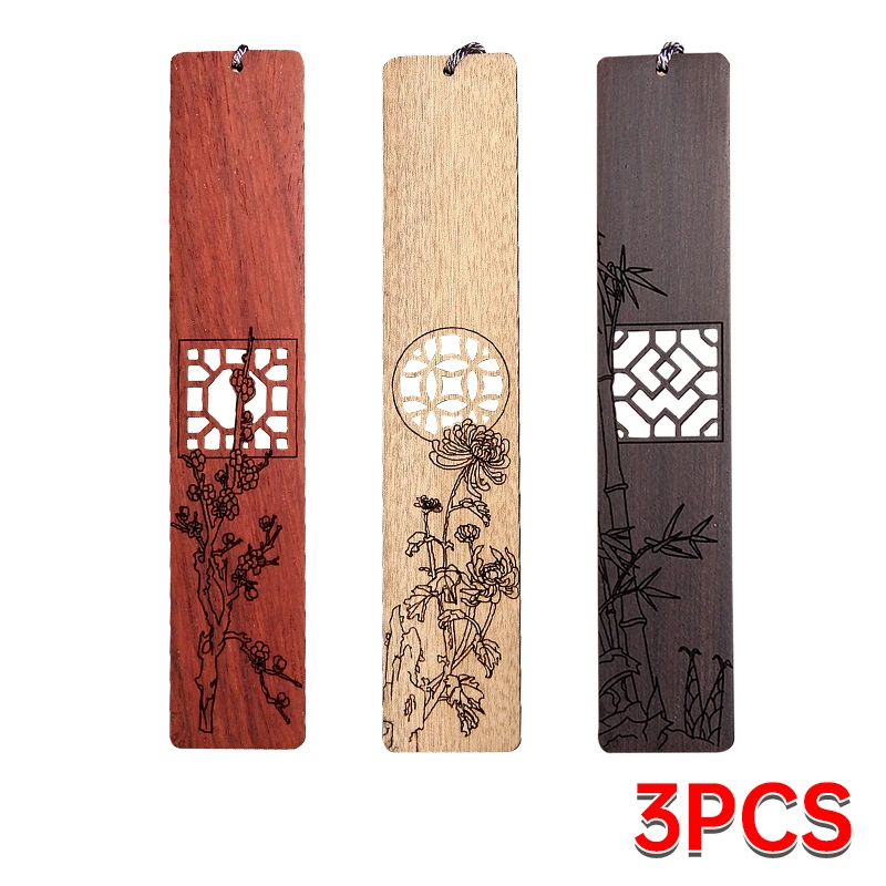 

Деревянные закладки из красного дерева