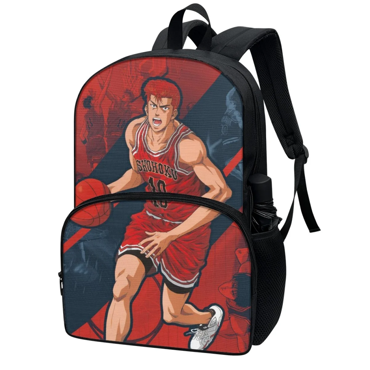 FORUDESIGNS Hot Blood Anime Basketball Designs Bookbags Students New 17 Inch   Schoolbags Versatile Practical Book Bags