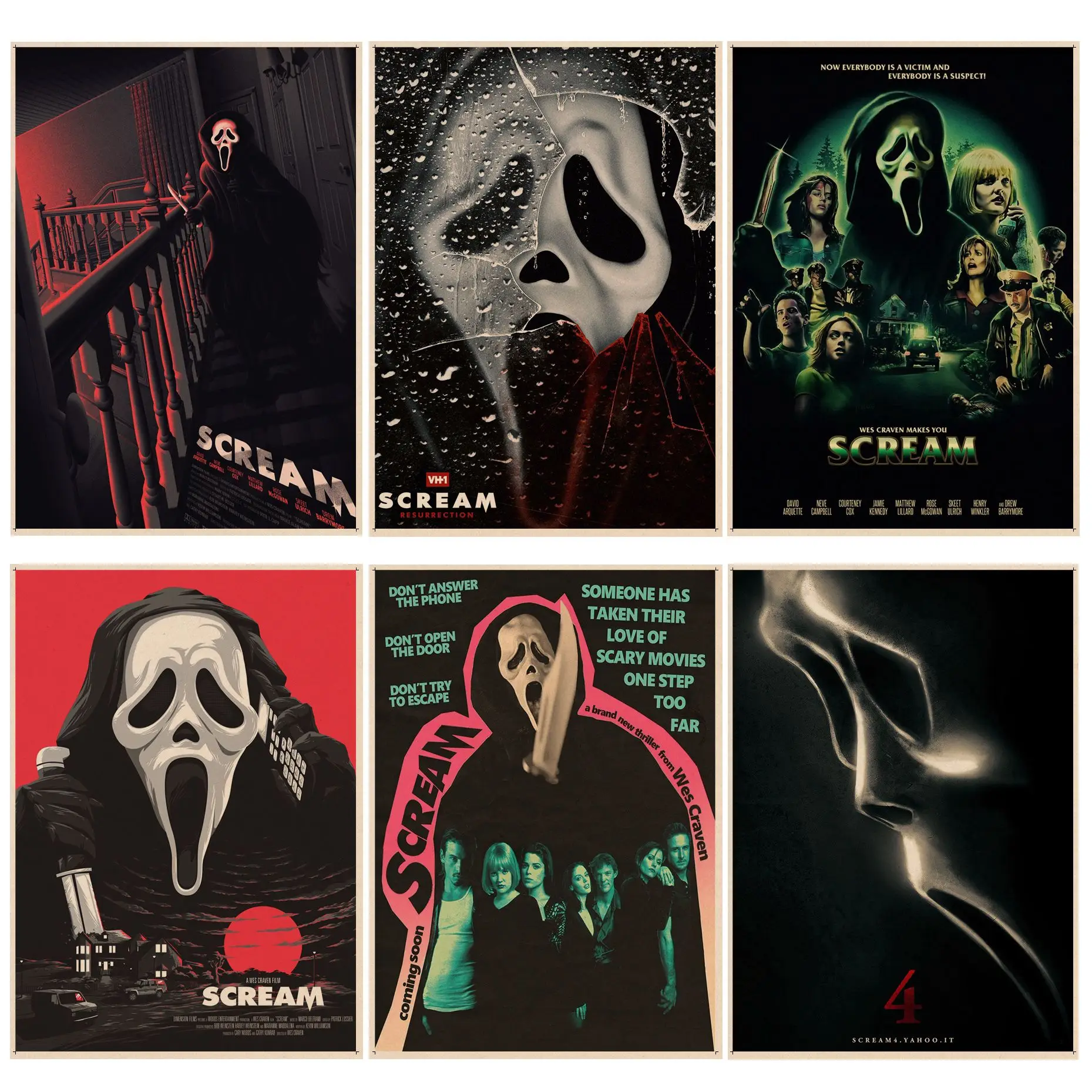 

SCREAM Good Quality Prints and Posters Vintage Room Bar Cafe Decor Vintage decorative painting