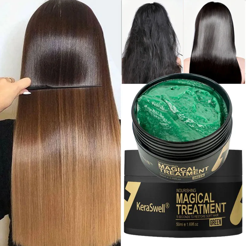 Magical Hair Mask 5 Seconds Repair Damage Frizzy Soft Smooth Shiny Hair Deep Moisturize Collagen Hair Treatment Hair Care 60ml