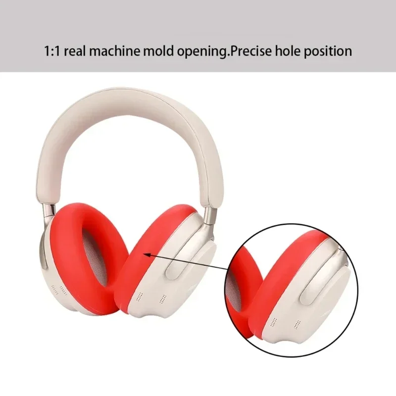 Фото Силиконовые защитные чехлы-накладки для наушников Bose QuietComfort Ultra, силиконовый чехол, пыленепроницаемый и моющийся. №3