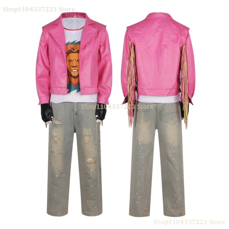 Розовое пальто из фильма 2025 года брюки для мужчин и женщин Mincr Garett Natalie Dawn Генри