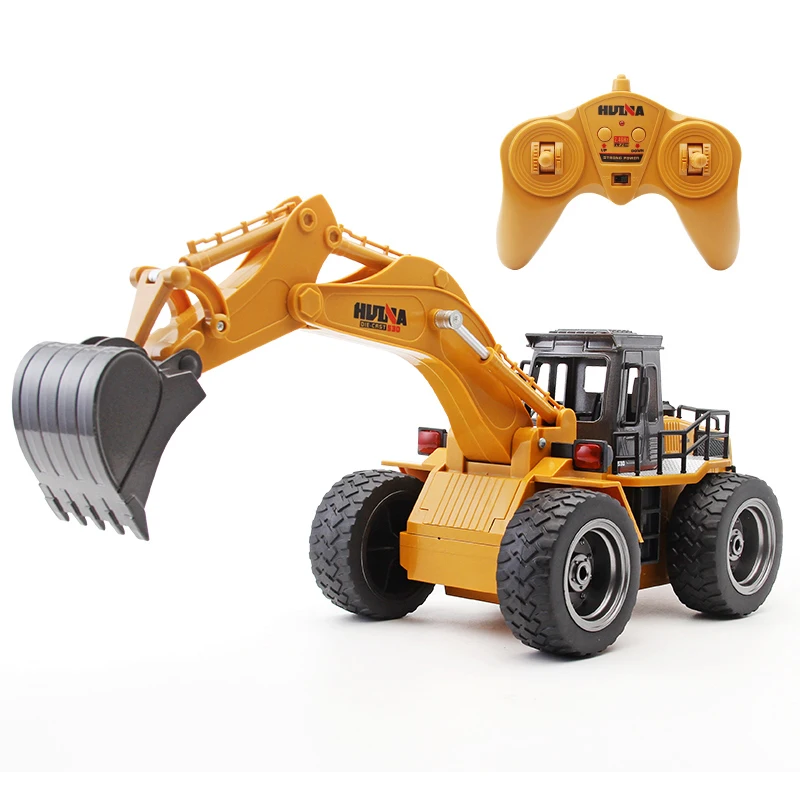 

US Stock 1/18 HUINA 2.4G 530 RC Wheeled Excavator Model Radio Controlled Car Toy Battery TH18045-SMT2