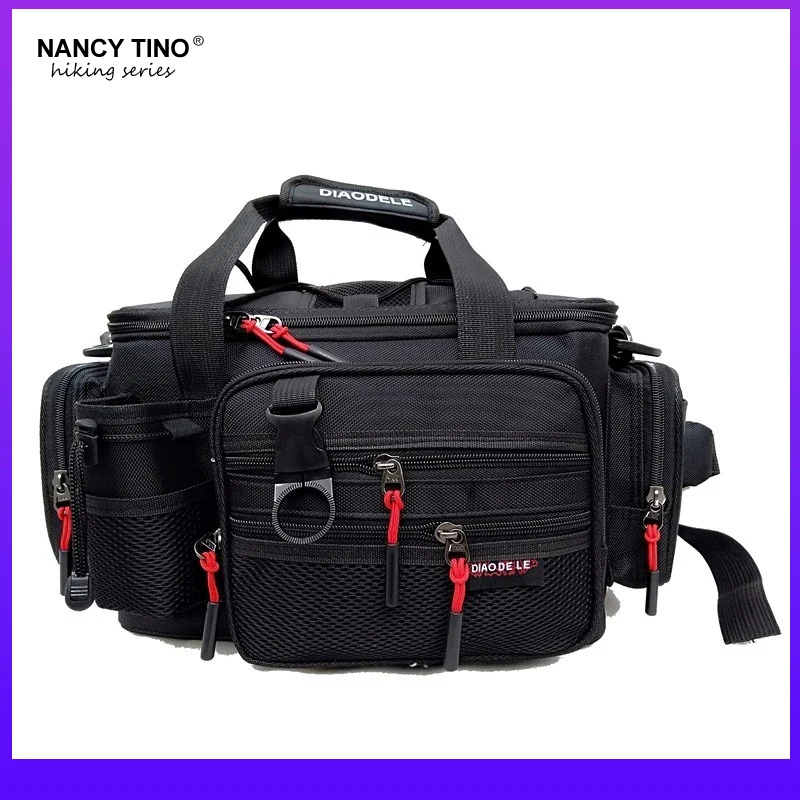 10L Outdoor Tactical Pockets Fishing Bag Fishing Tackle Reel Fishing Bait Multifunctional Storage Bag Hunting Hiking Riding