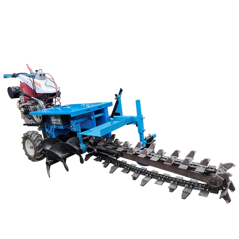 

Hot Sale Deep 90cm Trencher With A Handle That Can Rotate 360 Degrees Diesel walk-behind Trencher