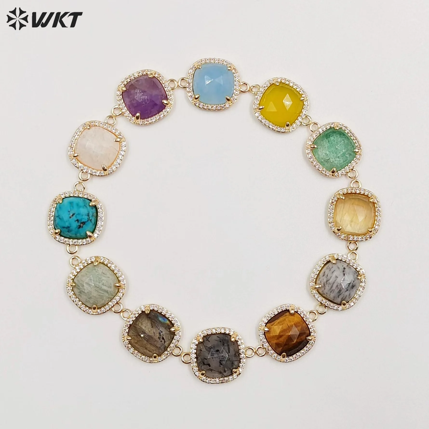 Новинка очаровательный дизайн модный кубический циркон Micropave квадратная