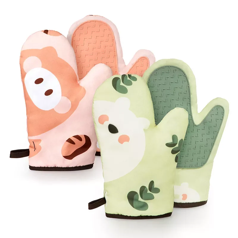 

2022New Non-Slip Oven Mitts Kitchen Heating Gloves Baking Microwave Heat Insulation Glove Kitchen Accessories Hand Protection