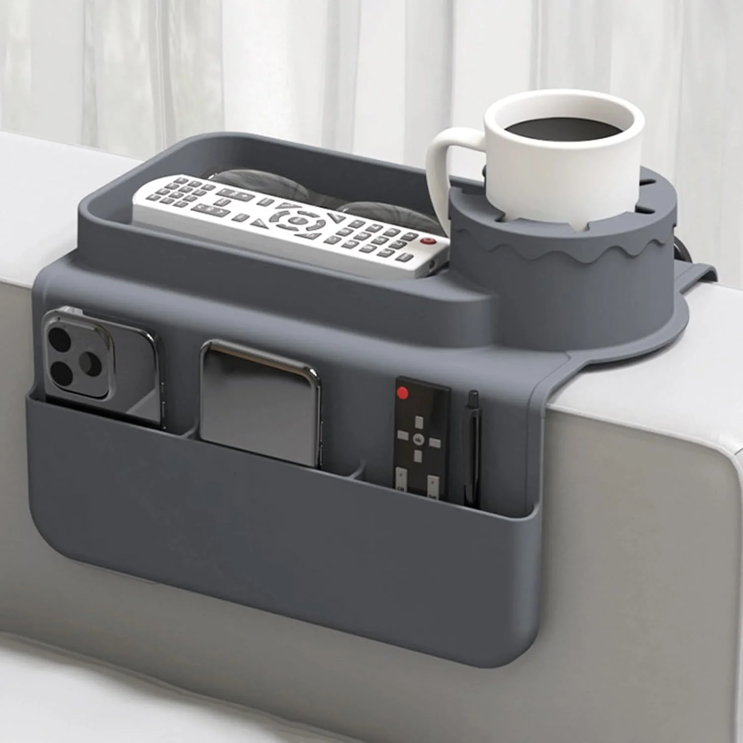 

Силиконовый держатель для подлокотника дивана