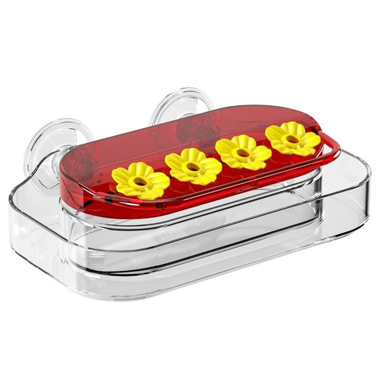 

Портативная кормушка для птиц, подвесная садовая Кормушка Для Колибри с всасывающей защитой от протечек, для домашних птиц, многоразовая, для улицы