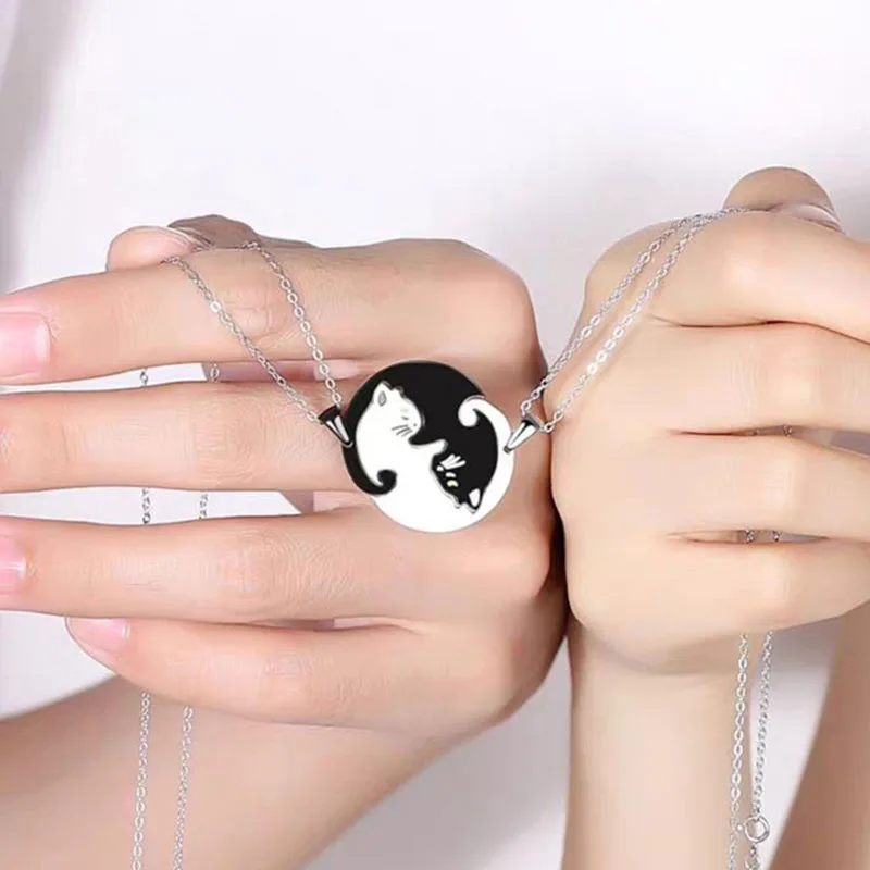 

Yin Yang Couples Necklaces Matching Pendant Paired Things Stuff for Best Friends Bff Friendship 2 All for 1 Uah Free Shipping