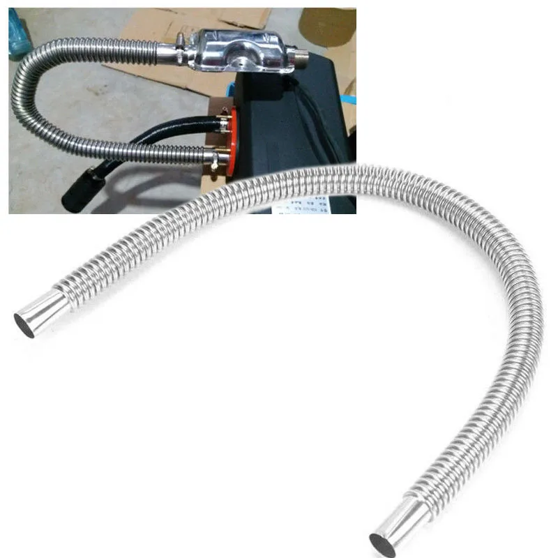 

60CM Car Stainless Steel Exhaust Pipe For Car Parking Air Diesel Gas Heater Fuel Tank Durable Exhaust Pipe Hose Tube Accessories
