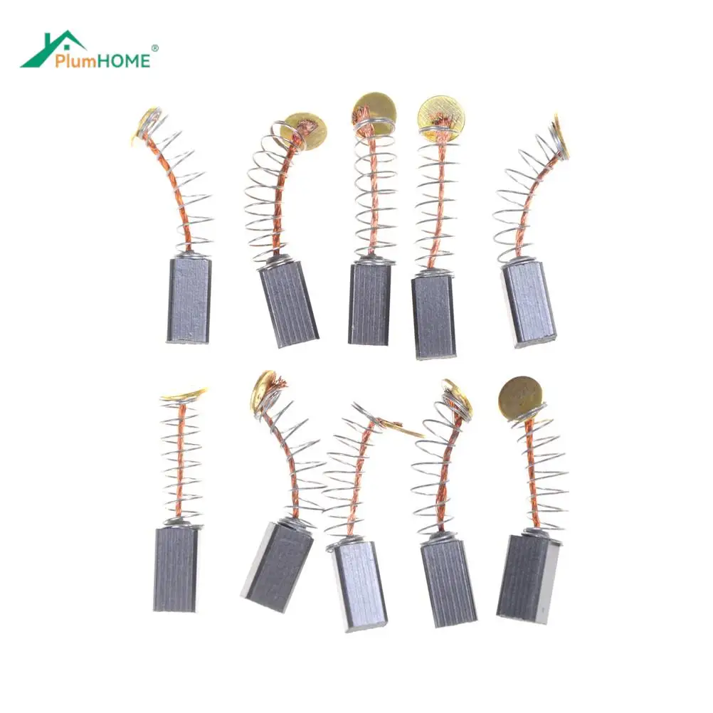 

10 шт./компл. 5x5x8 мм мини-дрель Замена для электрической мясорубки угольные щётки, а также смазывайте механизм запасные Запчасти для электрических двигателей комплект принадлежностей для вращающихся инструментов Dremel