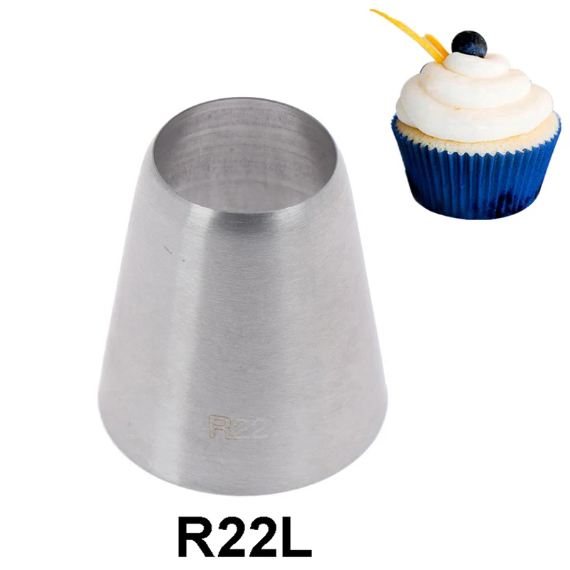 

R22L Round Piping Tip Decorating Nozzle Pastry Tips Fondant Cake Pastry Tool