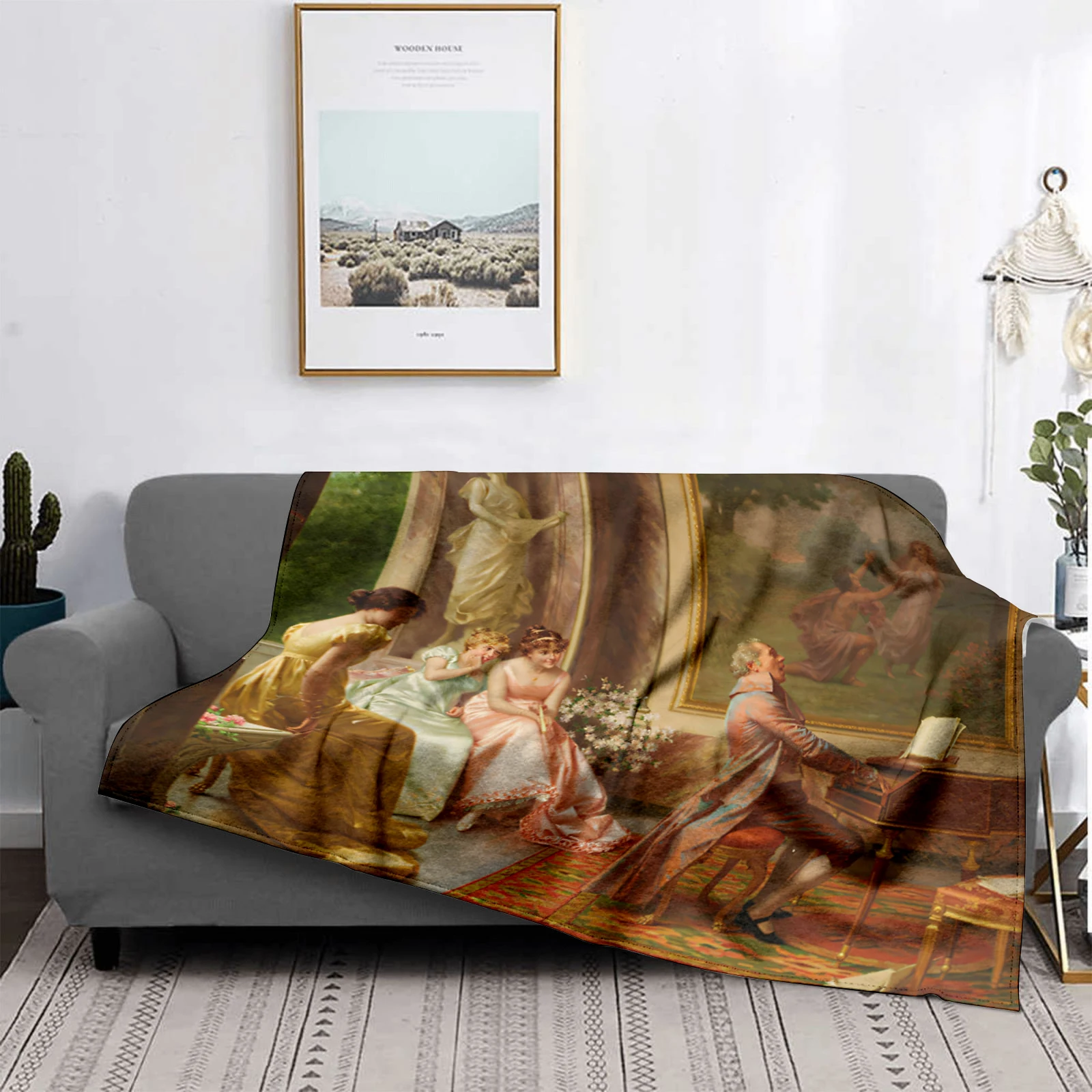 Домашнее украшение плюшевое одеяло для дивана красочное покрывало с животными