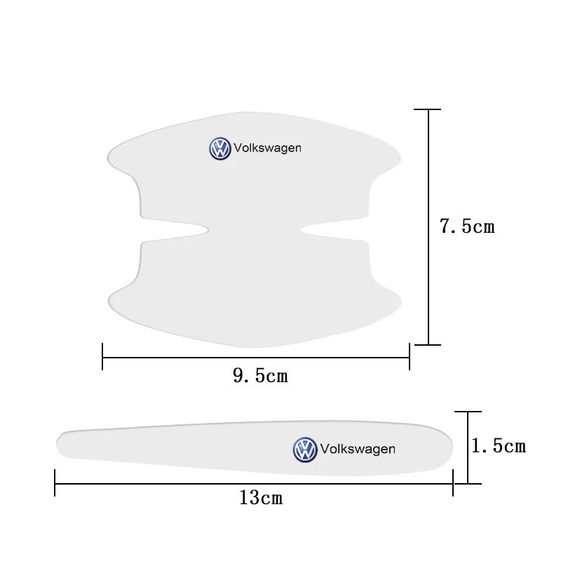 8 шт. автомобильные наклейки на дверные ручки