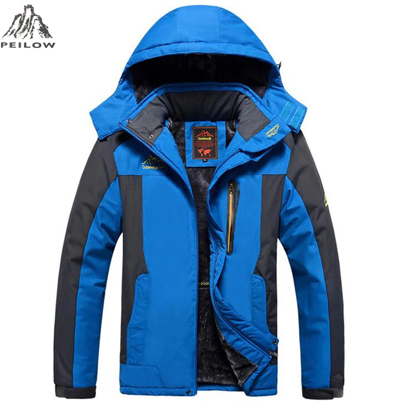 Plus size 5XL,6XL,7XL,8XL,9XL winter jacket men Waterproof windproof velvet warm parka coat Tourism Mountain snow overcoat