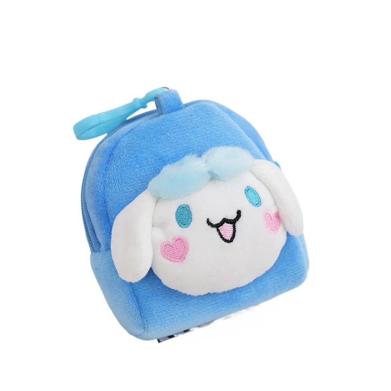 

Cute Cartoon Sanrio Bag Kuromi Cinnamoroll Girls Shoulder Messenger Bag Key Plush Toy Doll Hanging Coin Purse Jewelry
