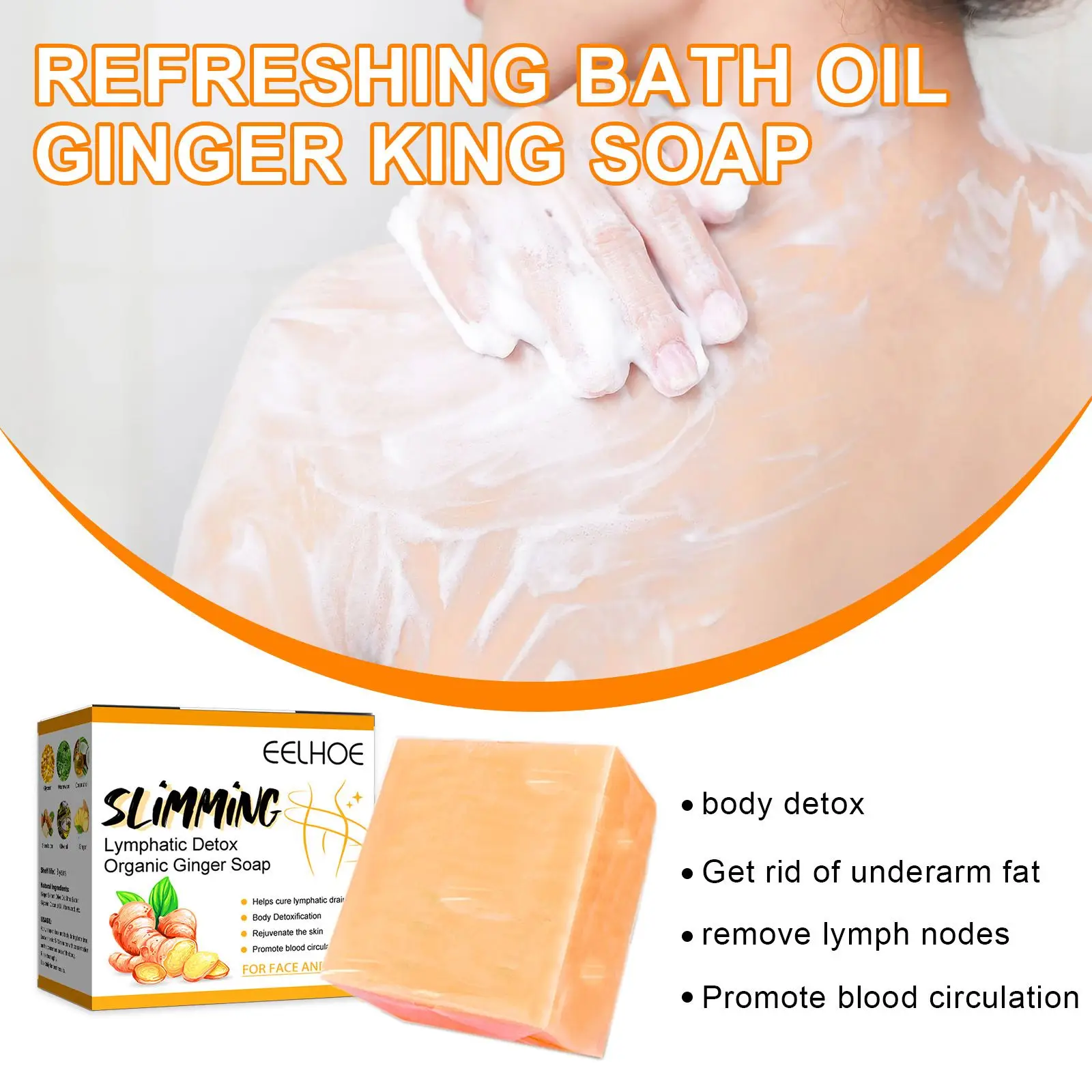 

for Neck Armpit Beauty & Health Skin Care Tool Lymphatic Detox Soap Lymphatic Detox Organic Ginger Soaps Turmeric Soap