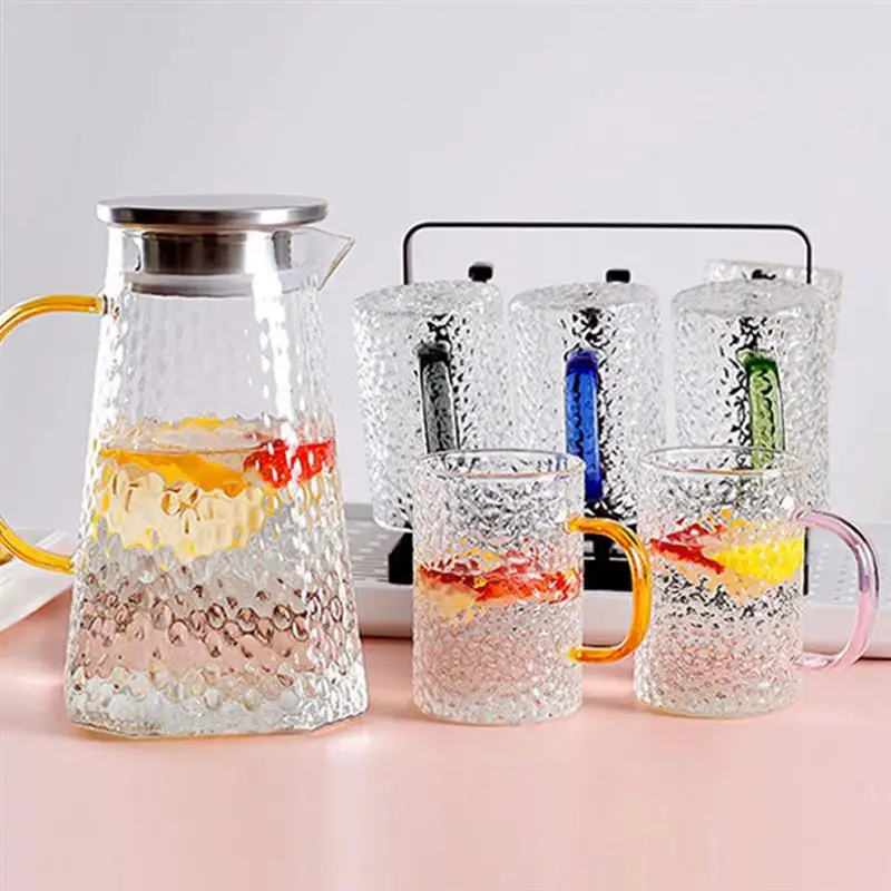 

Tea Cup Glass Water Cup Beverage Mug Handheld Drinking Mug Coffee Cup 300ml