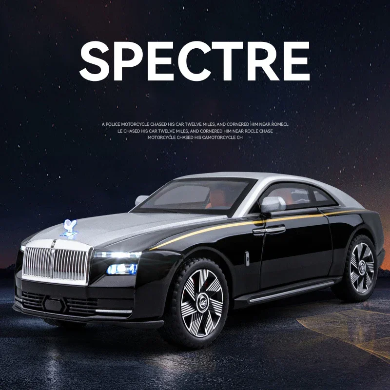 Модель литая металлическая автомобиля 1:24 Rolls Royce Spectre Starlight Headliner игрушки для детей