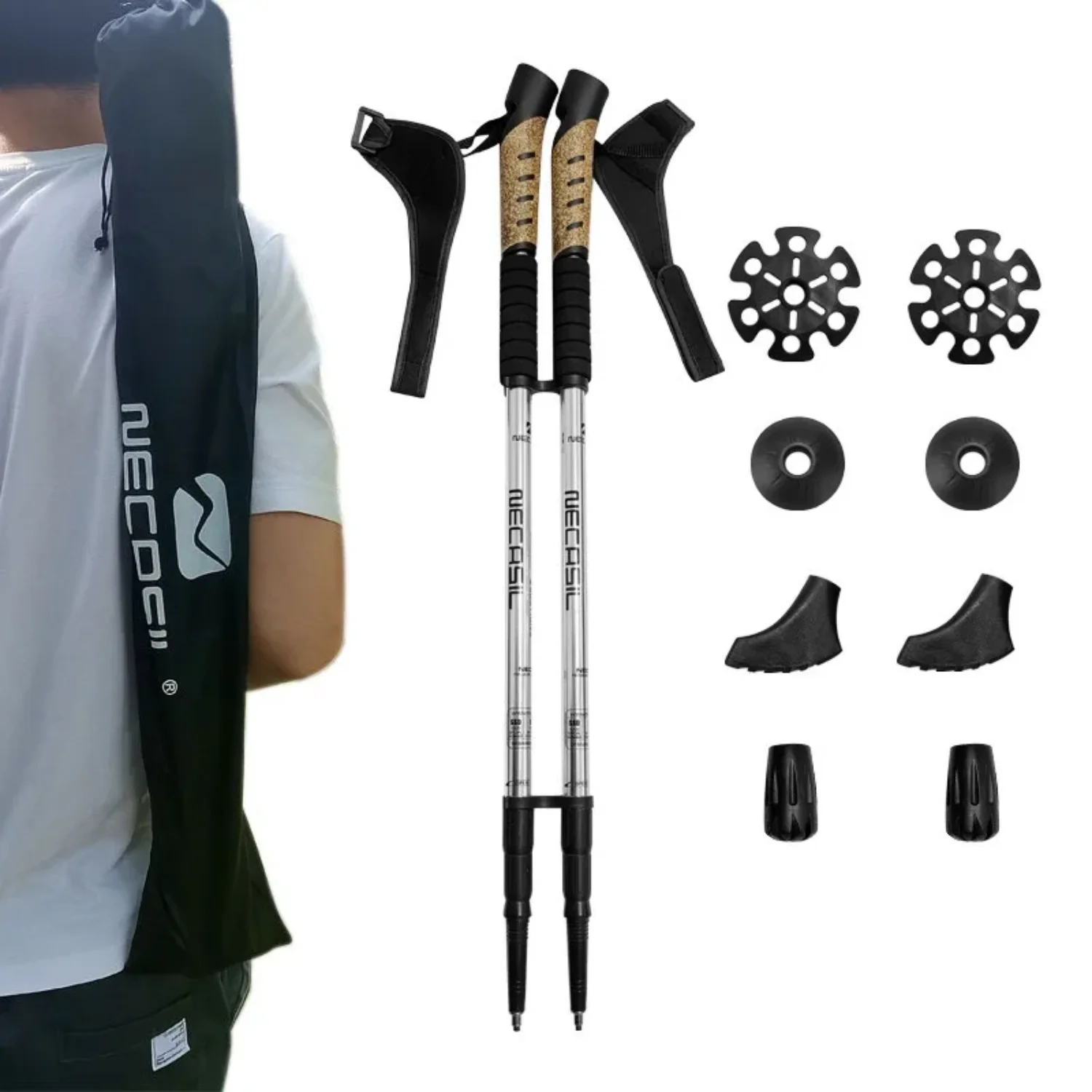 Альпинистская палка с прямым хвостовиком 6061 алюминиевый сплав внутренний замок