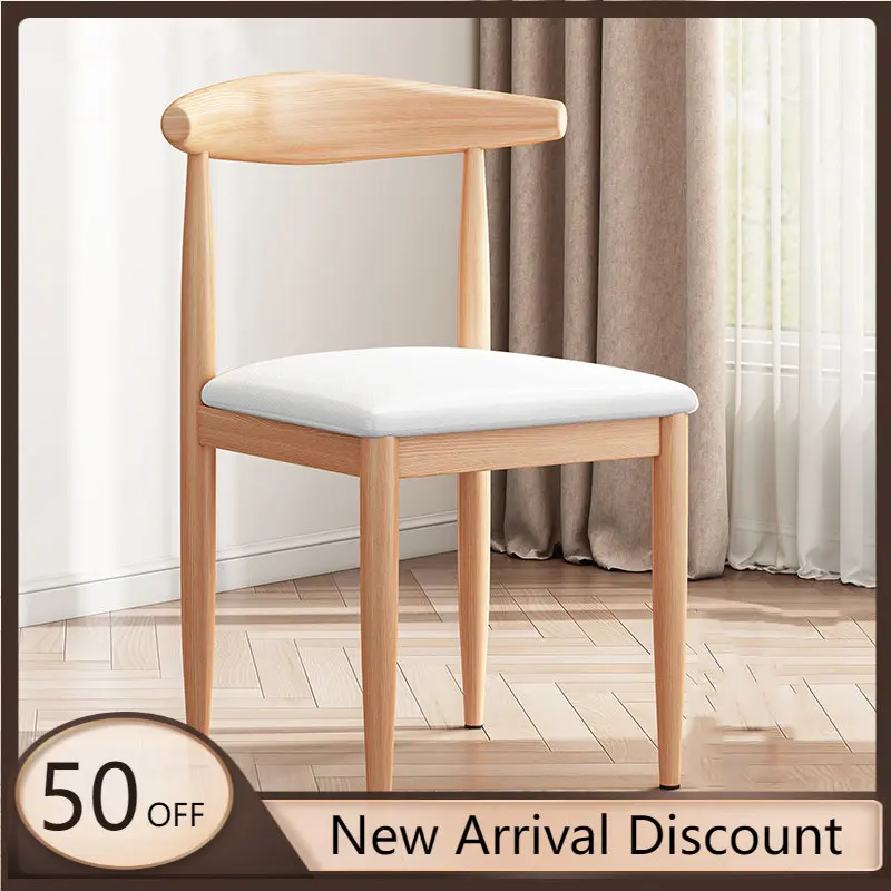 

Современные деревянные обеденные стулья в скандинавском стиле, расслабляющие креативные минималистичные домашние обеденные стулья для го...
