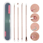 4 шт., набор для удаления прыщей и комедонов на лице, инструменты для игл