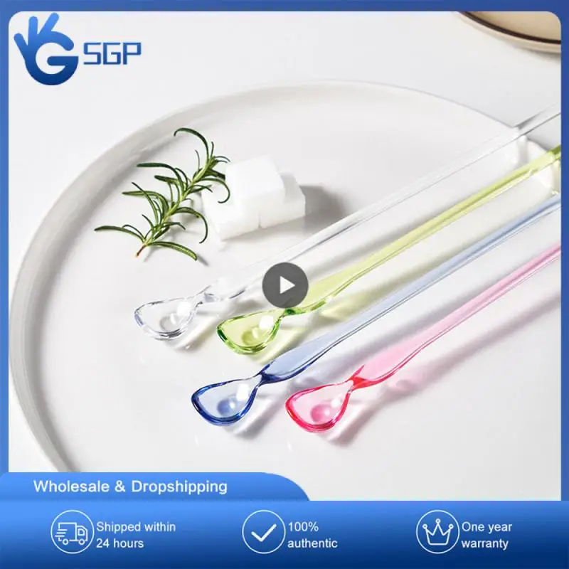 

Spoon Mixing Spoon Teaspoons Acrylic Tea Spoons Long Handled Stirring Spoon