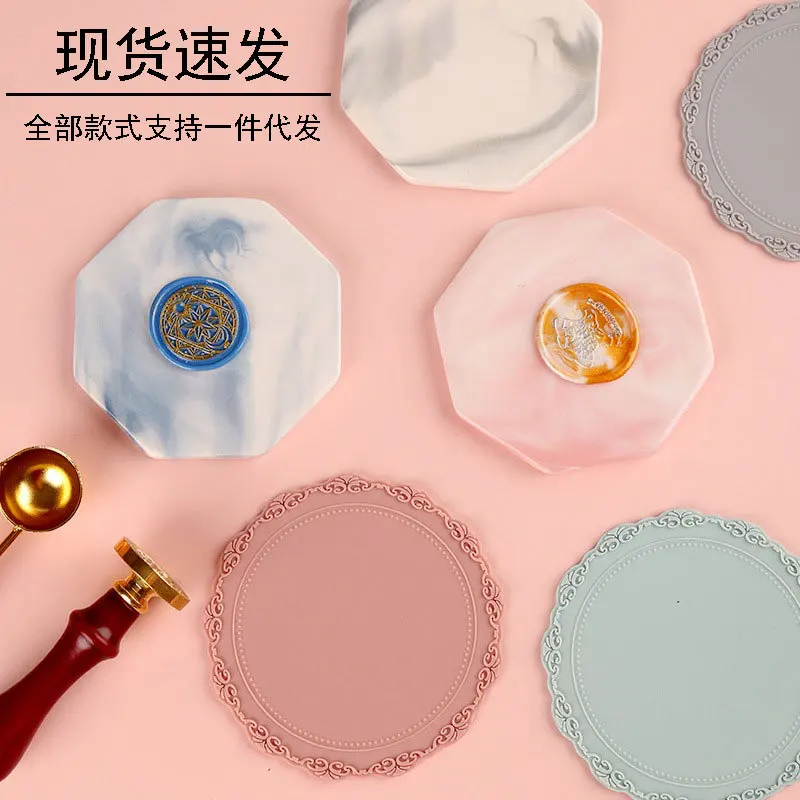 Firepaint Seal Pad, Demolding Ceramic Plate, Anti Sticking Fire-Paint New Tool, Cheap Marble Pattern Silicone Plate Pad