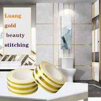 5mceiling decoration ceiling gold foil line background wall tile gap paste furniture cabinet decoration waist line stairs self a