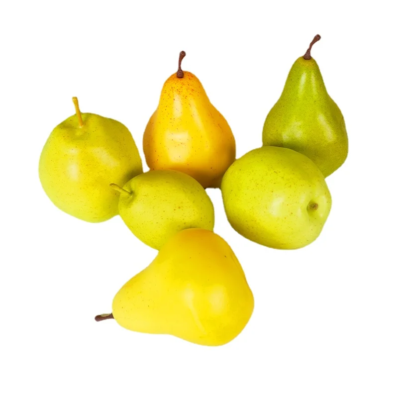 

Simulation Pear Fruit Model Fake Sydney Pear Fragrant Pear Ya Pear Home Model Room Decoration Props Artificial Pear Craft Art