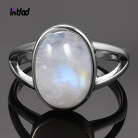 925 sterling silver ring natural moonstone jewelry rings gemstone vintage jewelry for women men girls gift luxury
