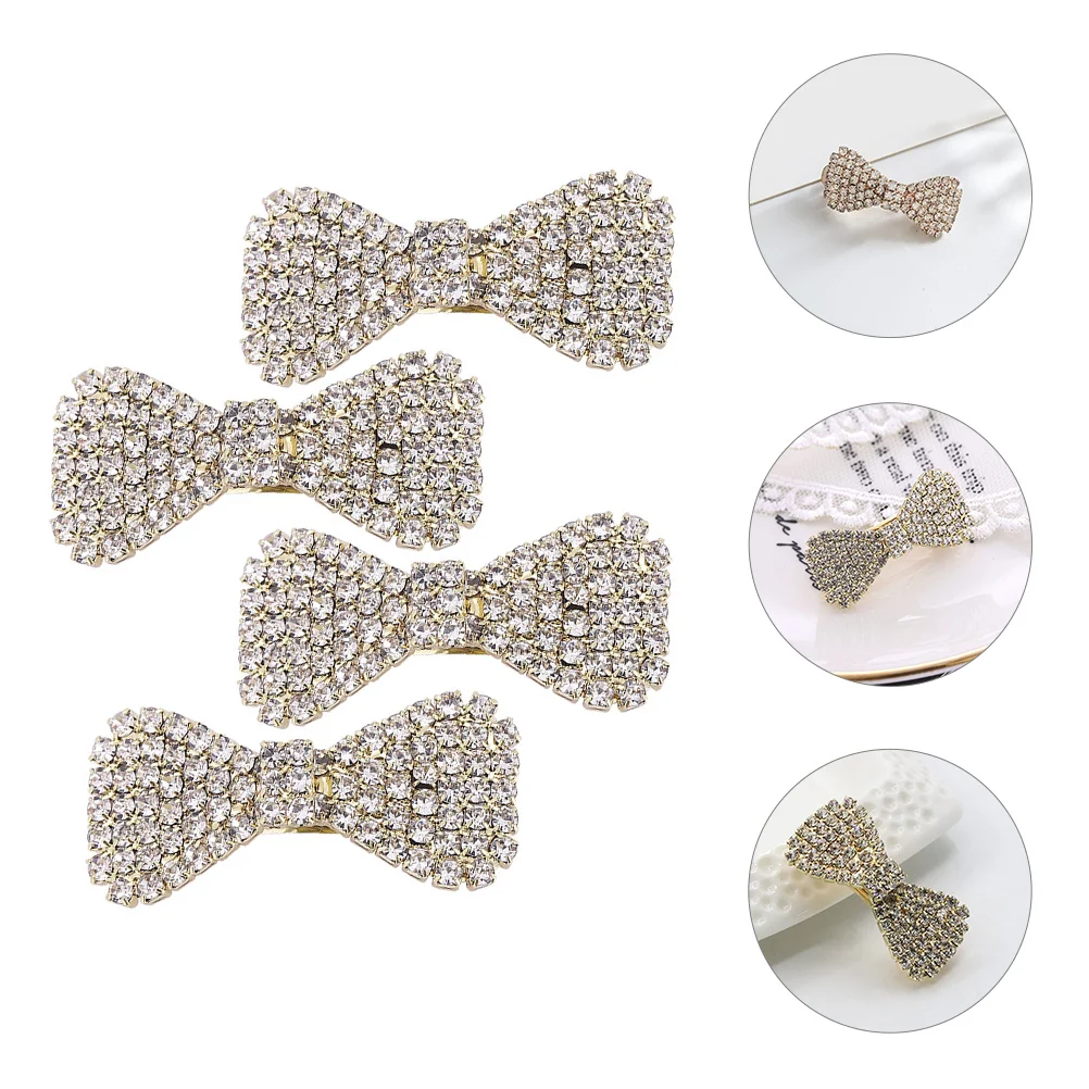 4 шт. головные уборы для невесты с большим бантом свадьбы заколка волос со