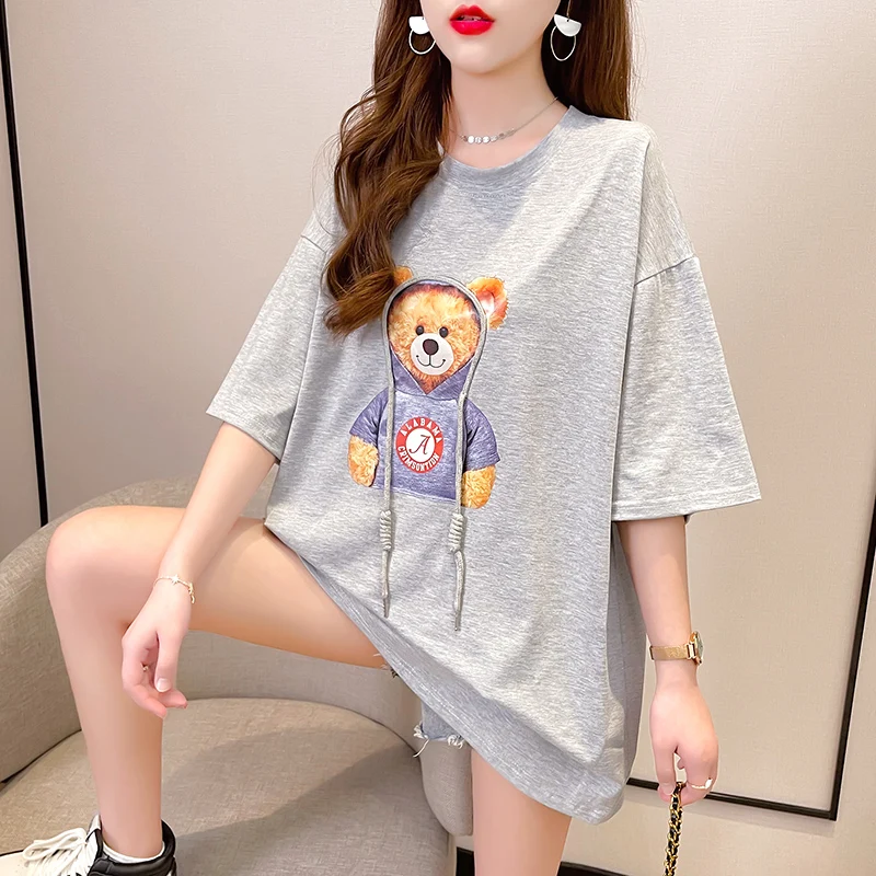 Футболка с коротким рукавом летнее платье для маленьких девочек новинка 2022