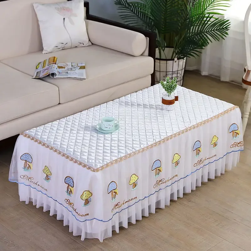 Кружевные кофейные скатерти в скандинавском стиле с цветочным принтом простые