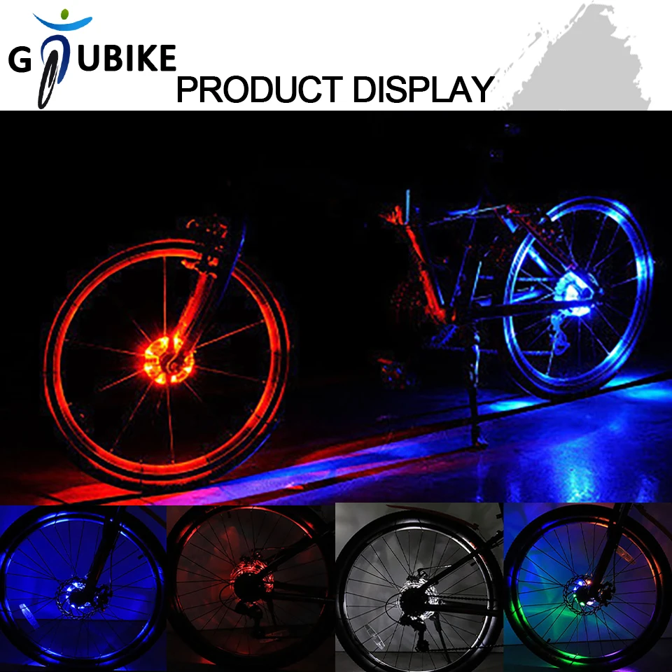 Велосипедный фонарь GTUBIKE цветной светодиодный велосипедный барабан с цветами