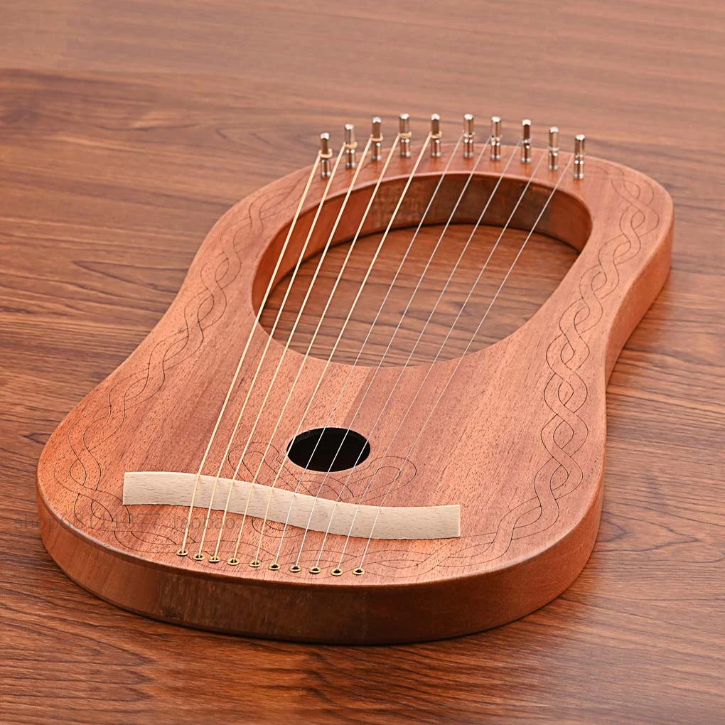 

16 струн Lyre Harp дерево красное дерево Этническая игрушка миниатюрная Harp s Профессиональный музыкальный инструмент для настройки начинающих