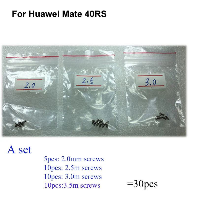 

Набор серебряных винтов для материнской платы Huawei Mate 40RS, 30 шт., запасные части для болтов материнской платы Huawei Mate 40 RS