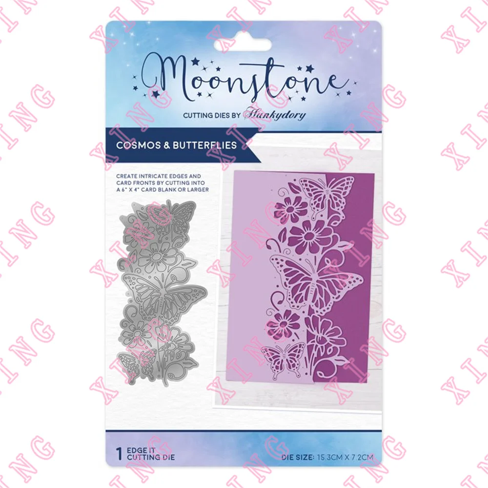 

2022 Scrapbook Decorate Embossing Template Cosmos & Butterflies Edge It Metal Cutting Dies Diy Greeting Card Handmade Craft Mold