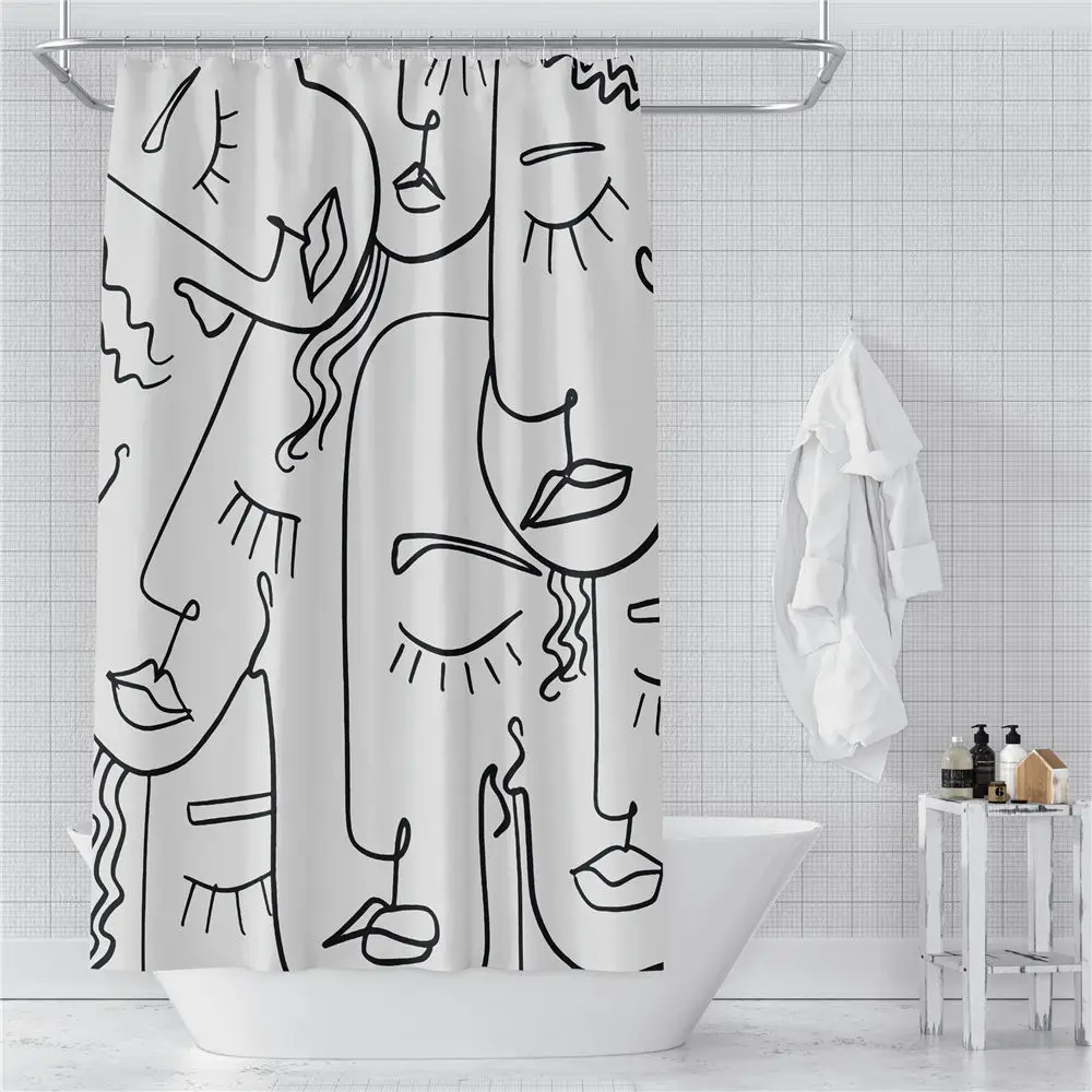 

Custom Abstract Famous Paintings Shower Curtains Hooks Bathroom Waterproof Bath Room Home Decor Decoration 3D Print 211201-23