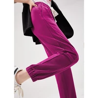 shuchan cotton sweatpants women pantalon pour femme loose full length casual high pencil pants springautumn